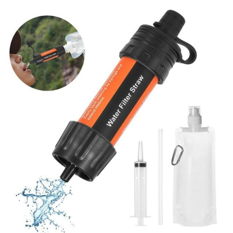 Outdoor Water Filter Straw with 5000 Liters Filtration Capacity