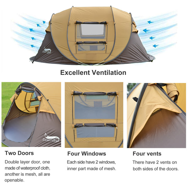 Desert&Fox Automatic Pop-up Tent – Sisseton Outpost