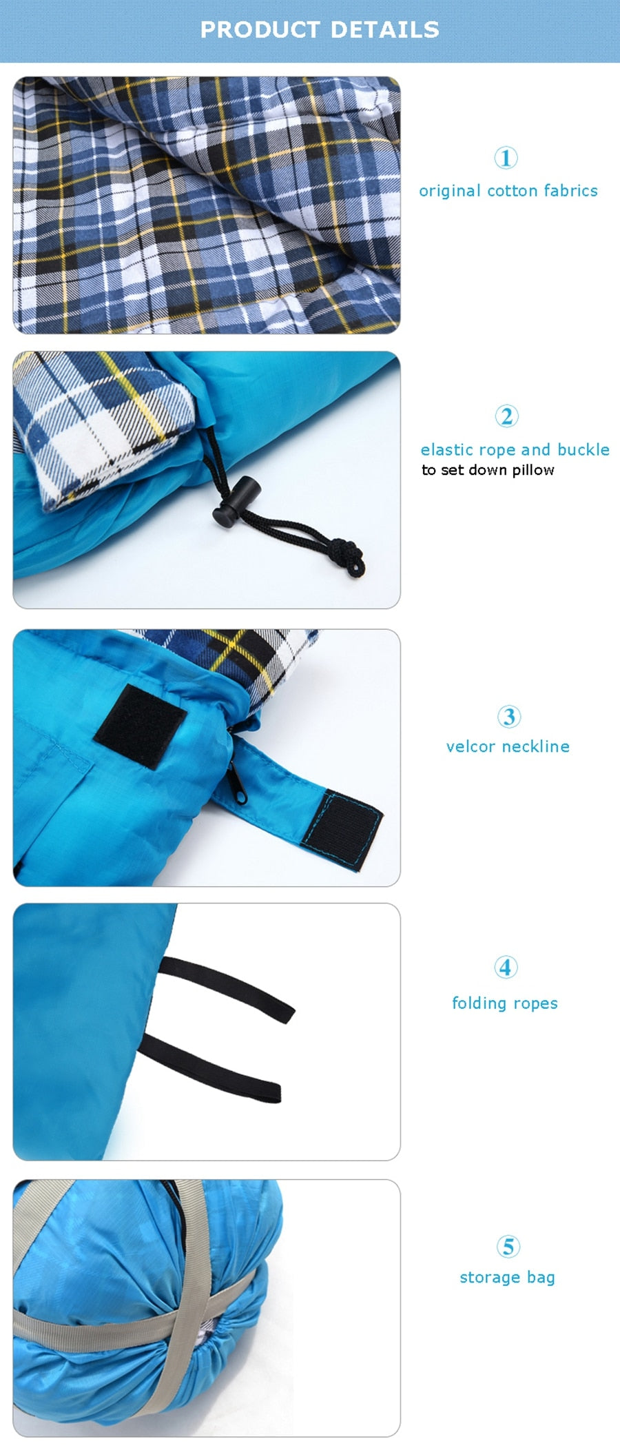Soft Flannel Sleeping Bags with Pillow