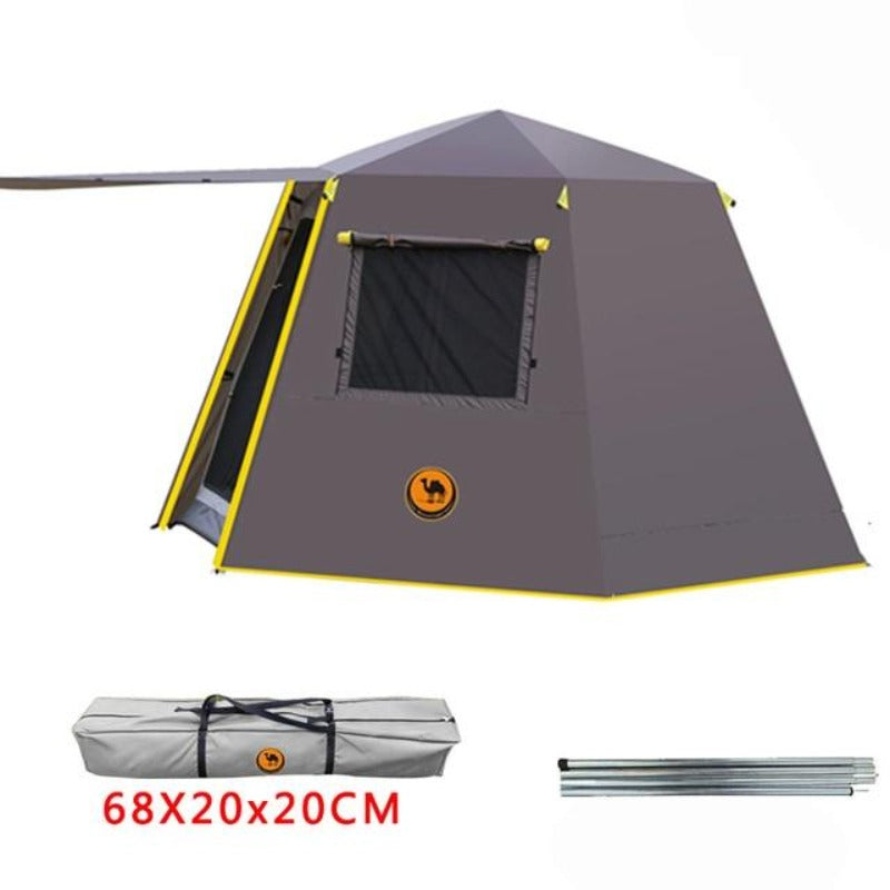 Hexagonal Automatic 3-4 person Tent with Awning